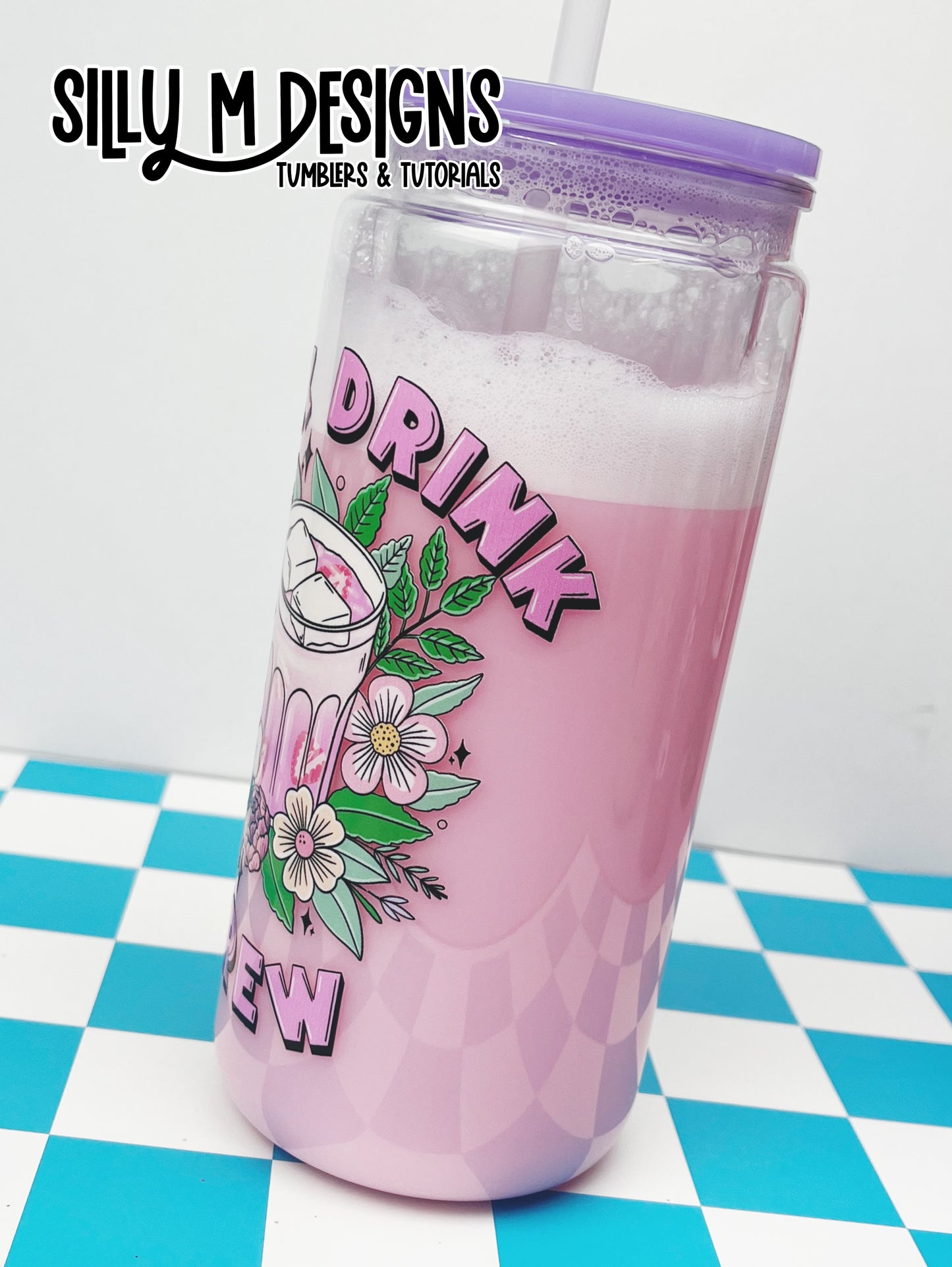 Pink Drink Crew Fizz Acrylic 16/20oz