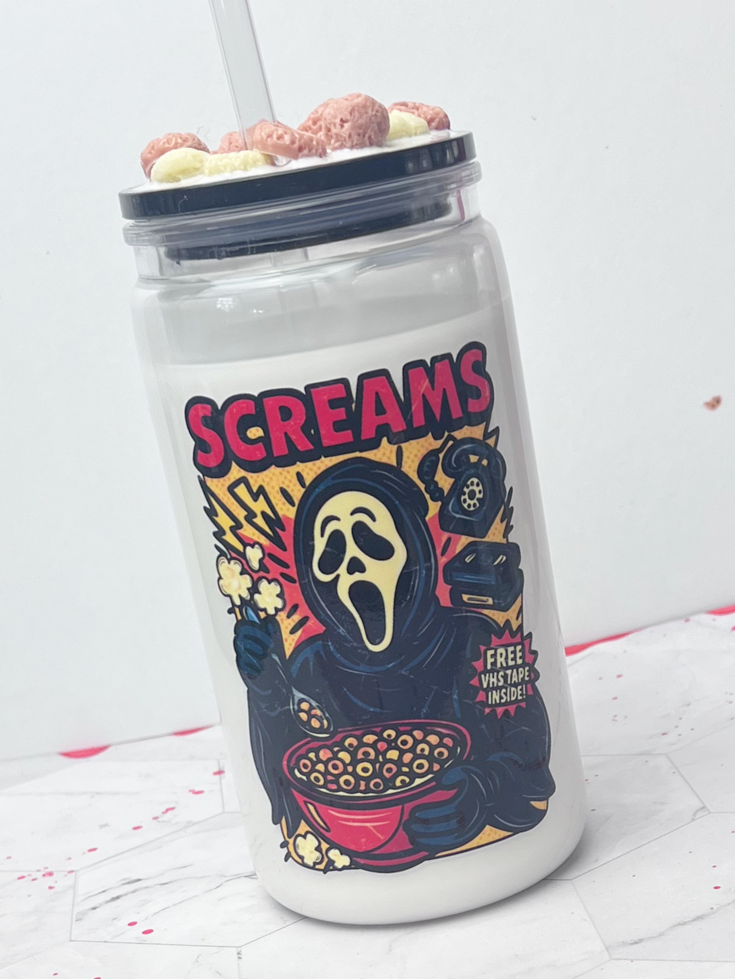Cereal Killer Face Ghost 12oz/16oz