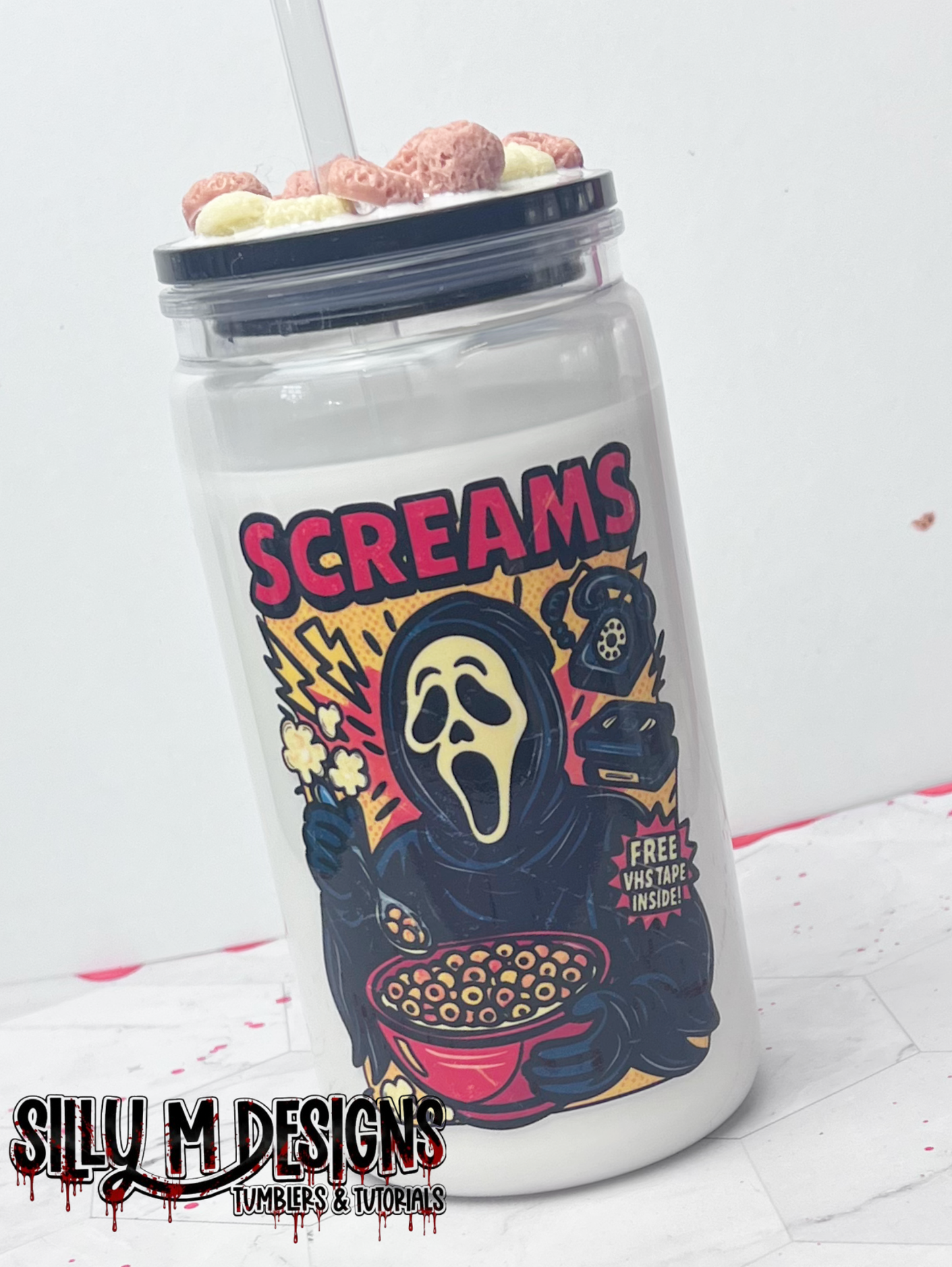 Cereal Killer Face Ghost 12oz/16oz