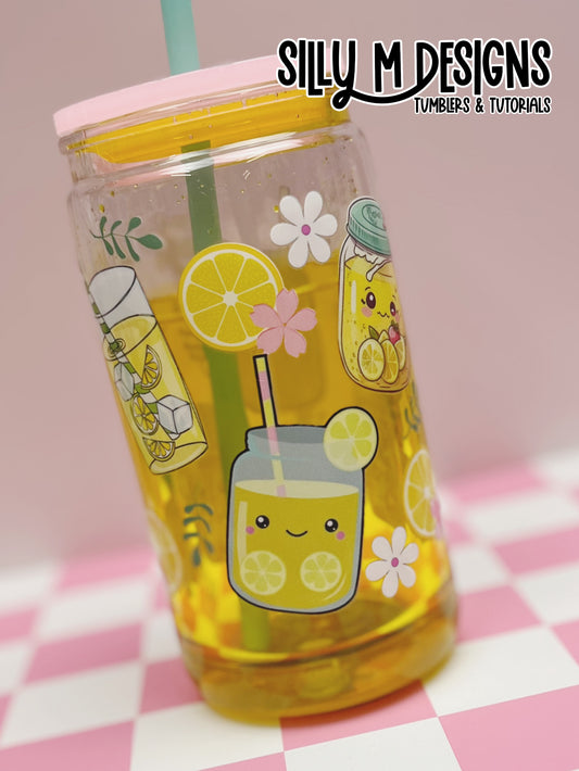 Kawaii Lemonade Acrylic 12/16oz
