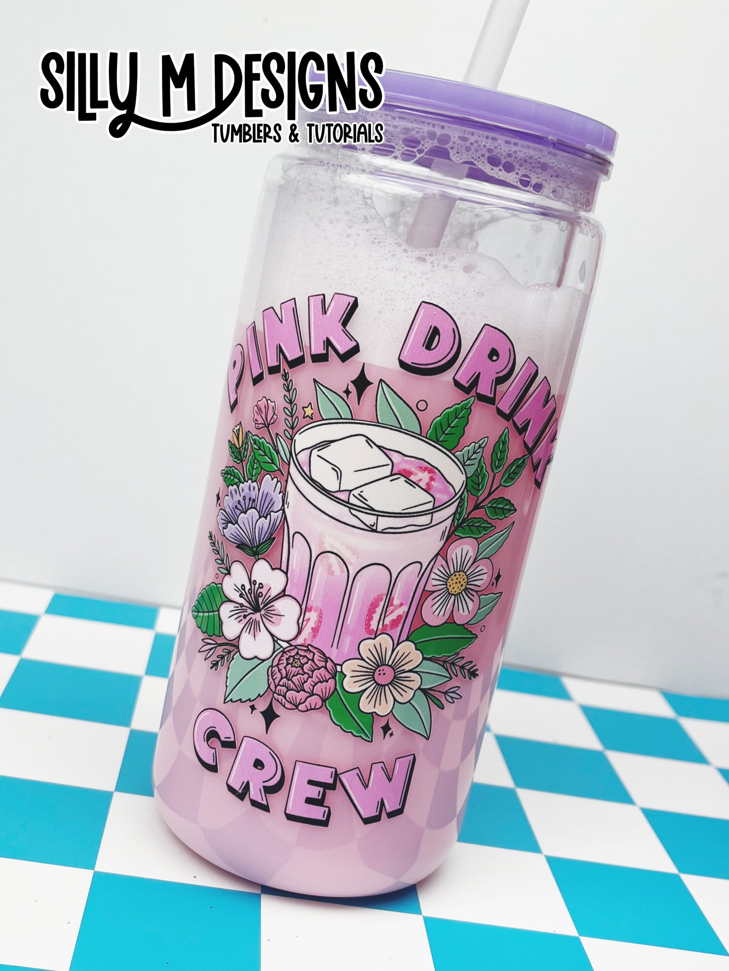 Pink Drink Crew Fizz Acrylic 16/20oz