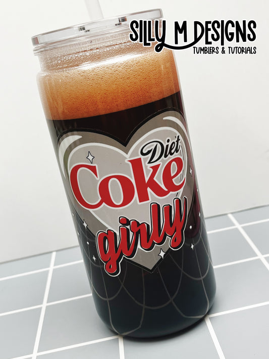 Diet Cola Girly Fizz Acrylic 16/20oz