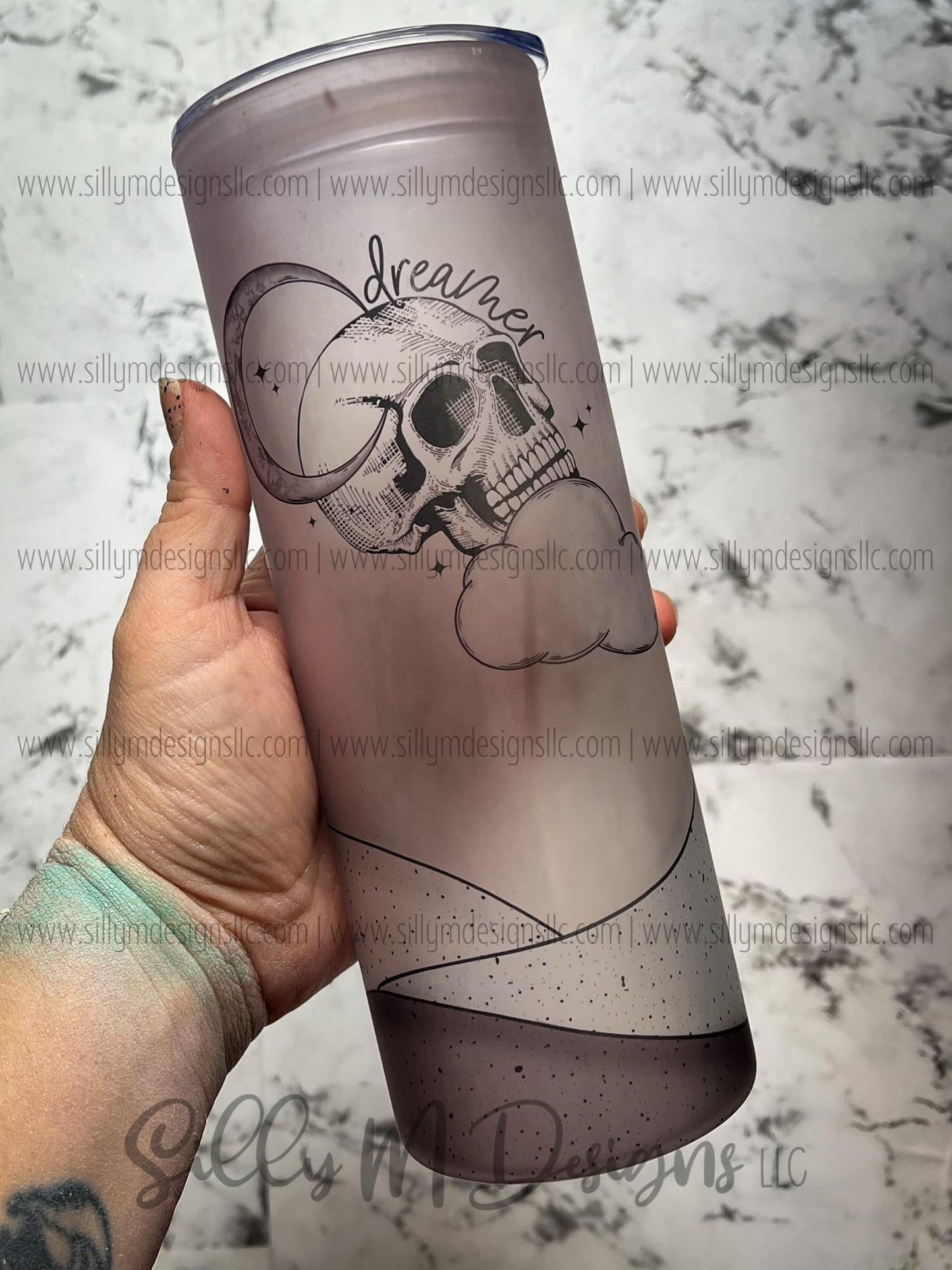 Dreamer Frosted Glass Tumbler | 25 ounces