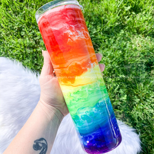 Rainbow Swirl Tumbler