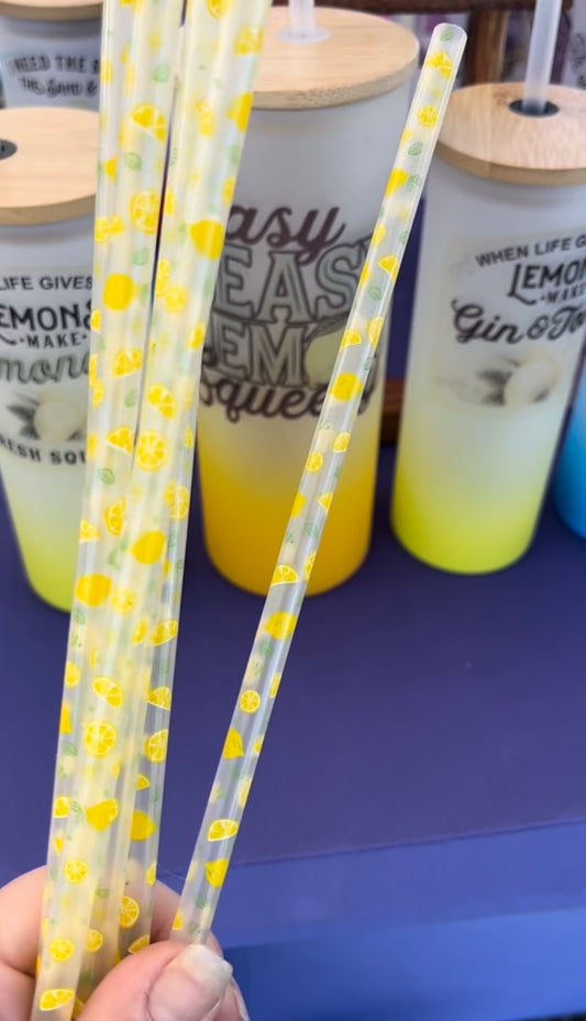 Lemon 11" Reusable Straw