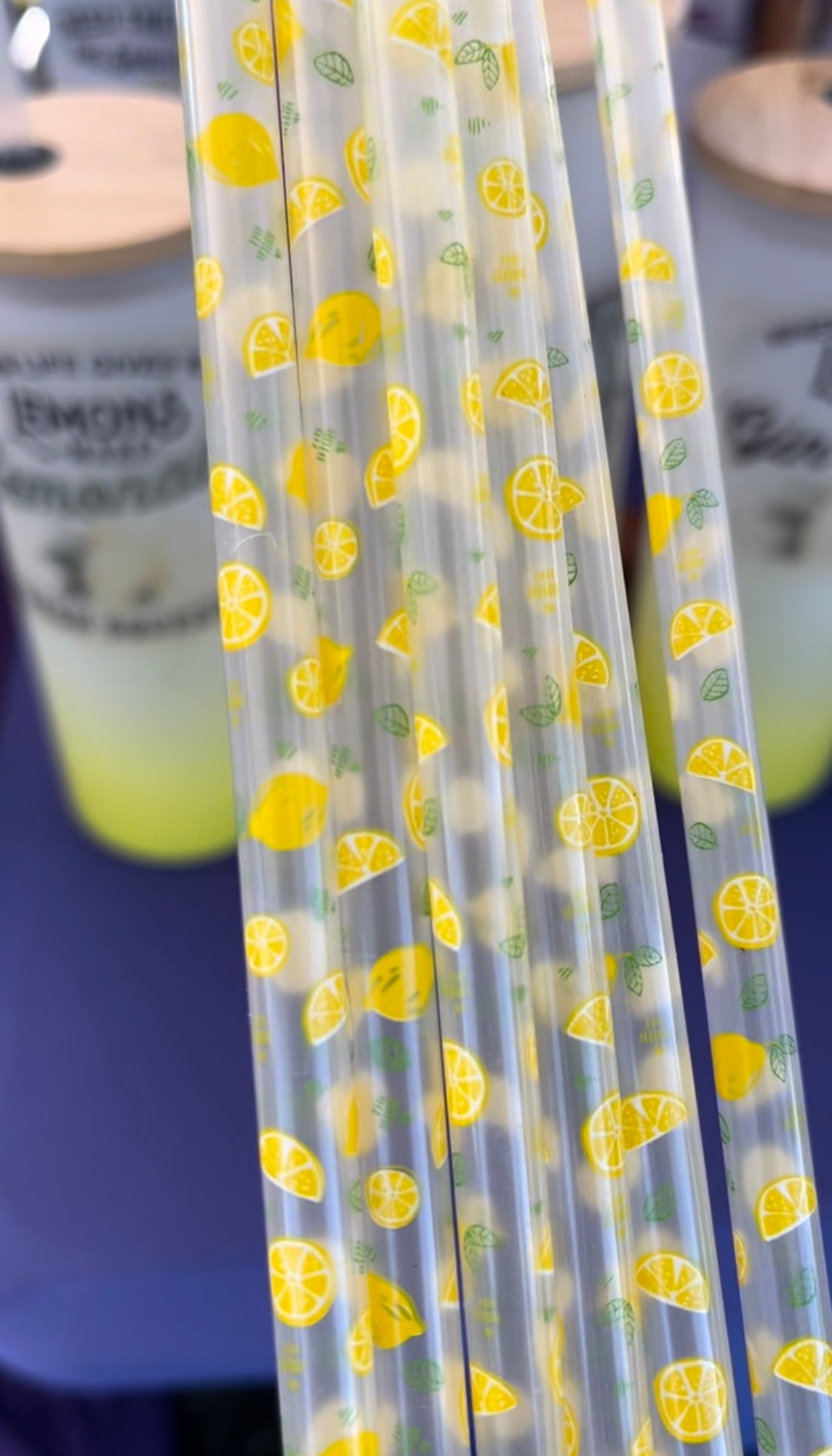 Lemon 11" Reusable Straw