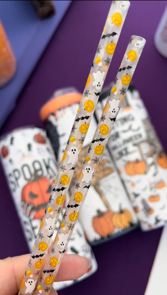 Halloween 10" Reusable Straw