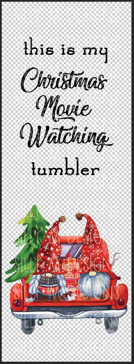 Christmas Truck PNG for Skinny Tumblers