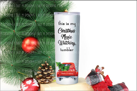 Christmas Truck PNG for Skinny Tumblers