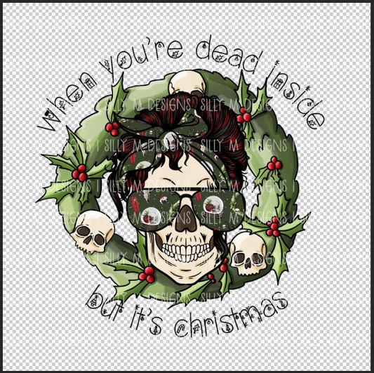 Dead Inside Christmas PNG