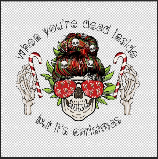 Dead Inside Christmas PNG