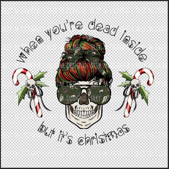 Dead Inside Christmas PNG