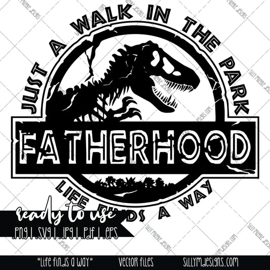 Fatherhood Walk in the Park SVG