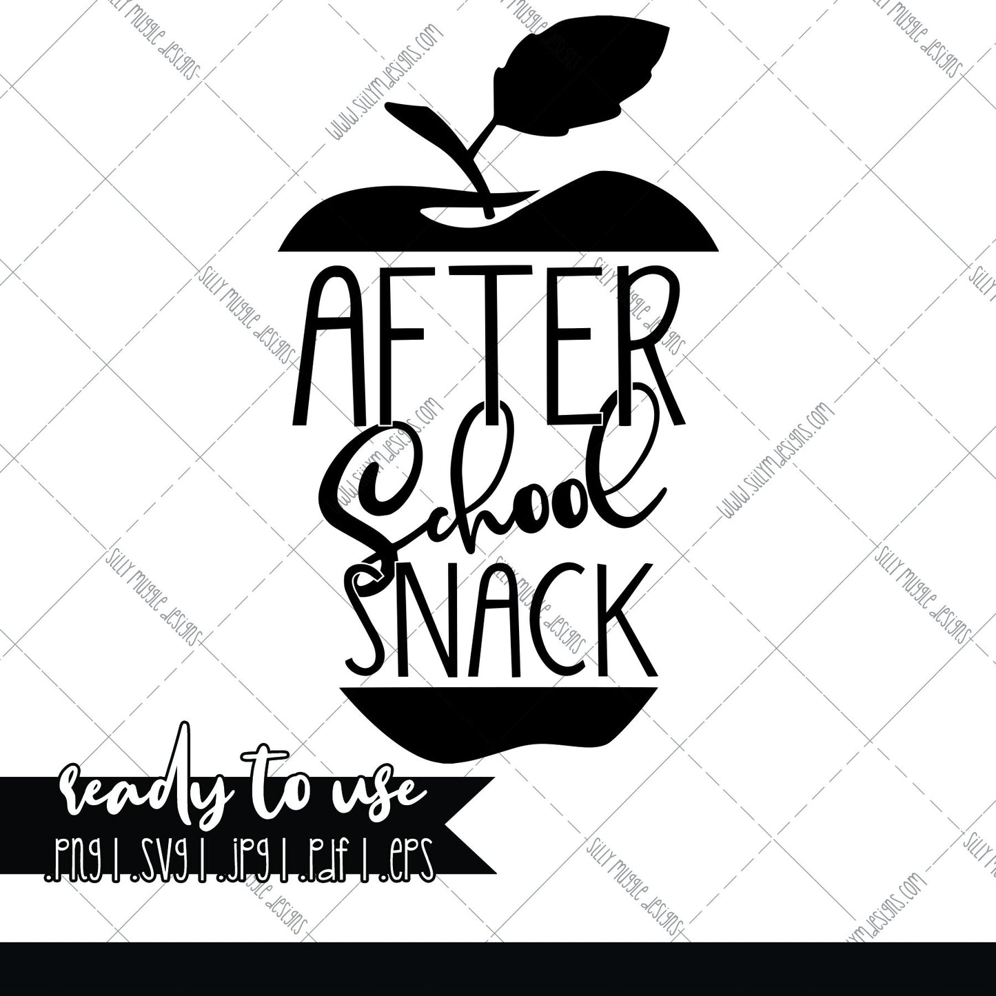After School Snack Teacher SVG