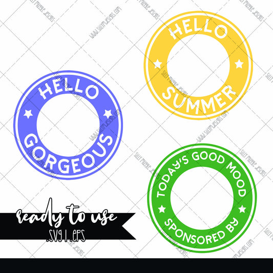Good Vibes SVG Bundle Logo Decal Add On