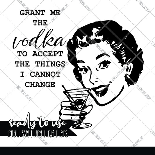 God Grant Me Vodka SVG