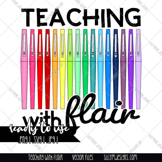 Teaching with Flair Digital Download RGB