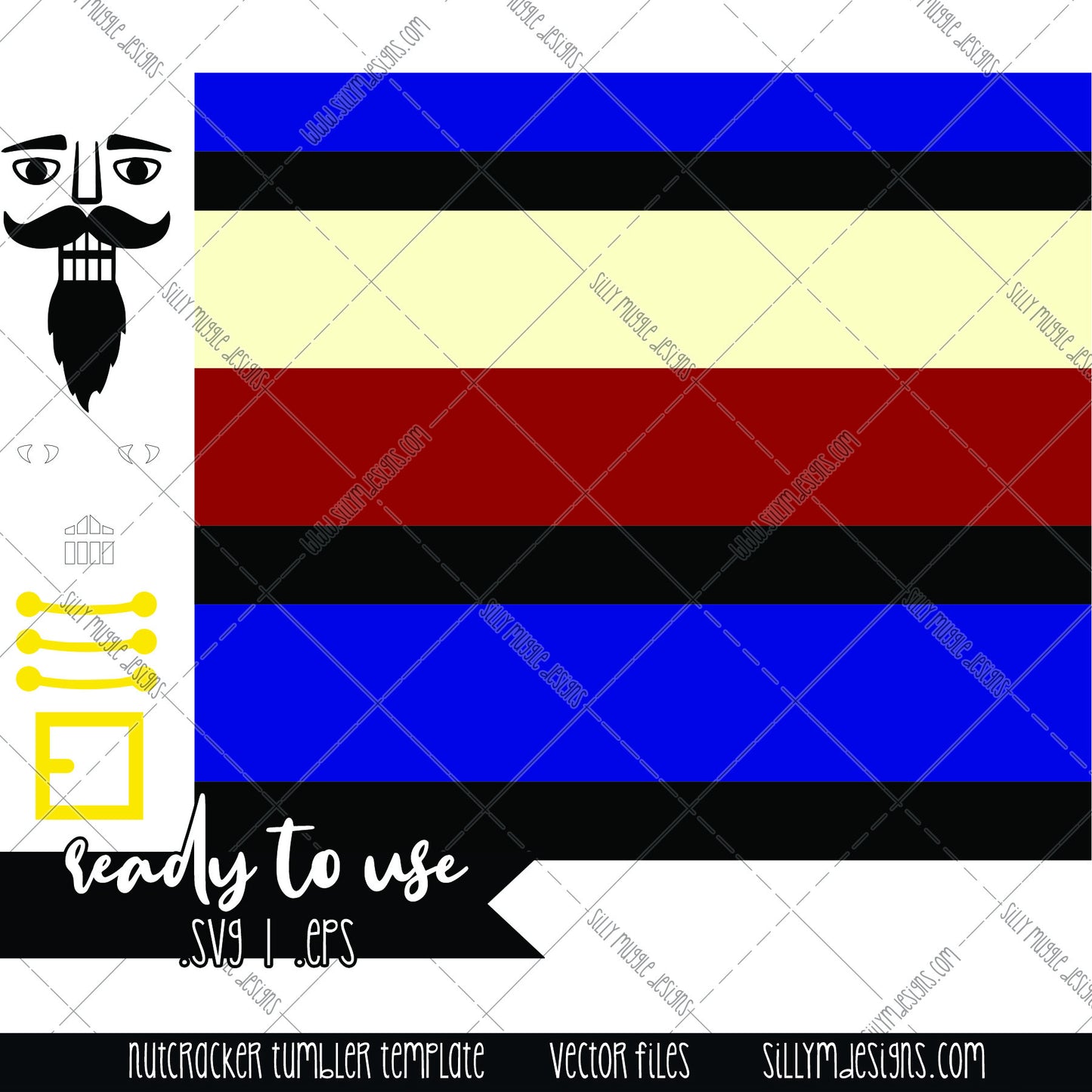 Nutcracker Template SVG for Tumbler Makers | .svg .png .eps