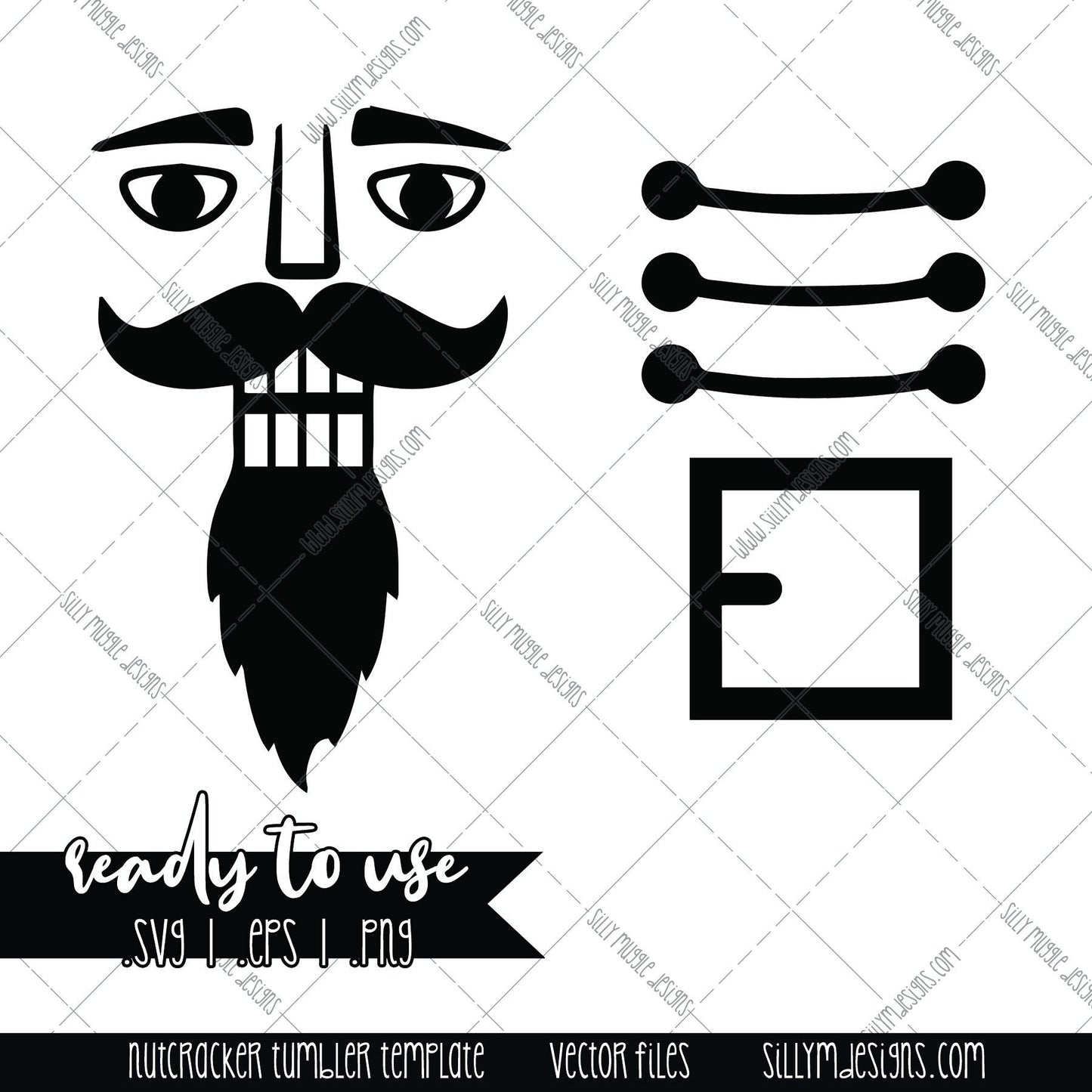 Nutcracker Template SVG for Tumbler Makers | .svg .png .eps