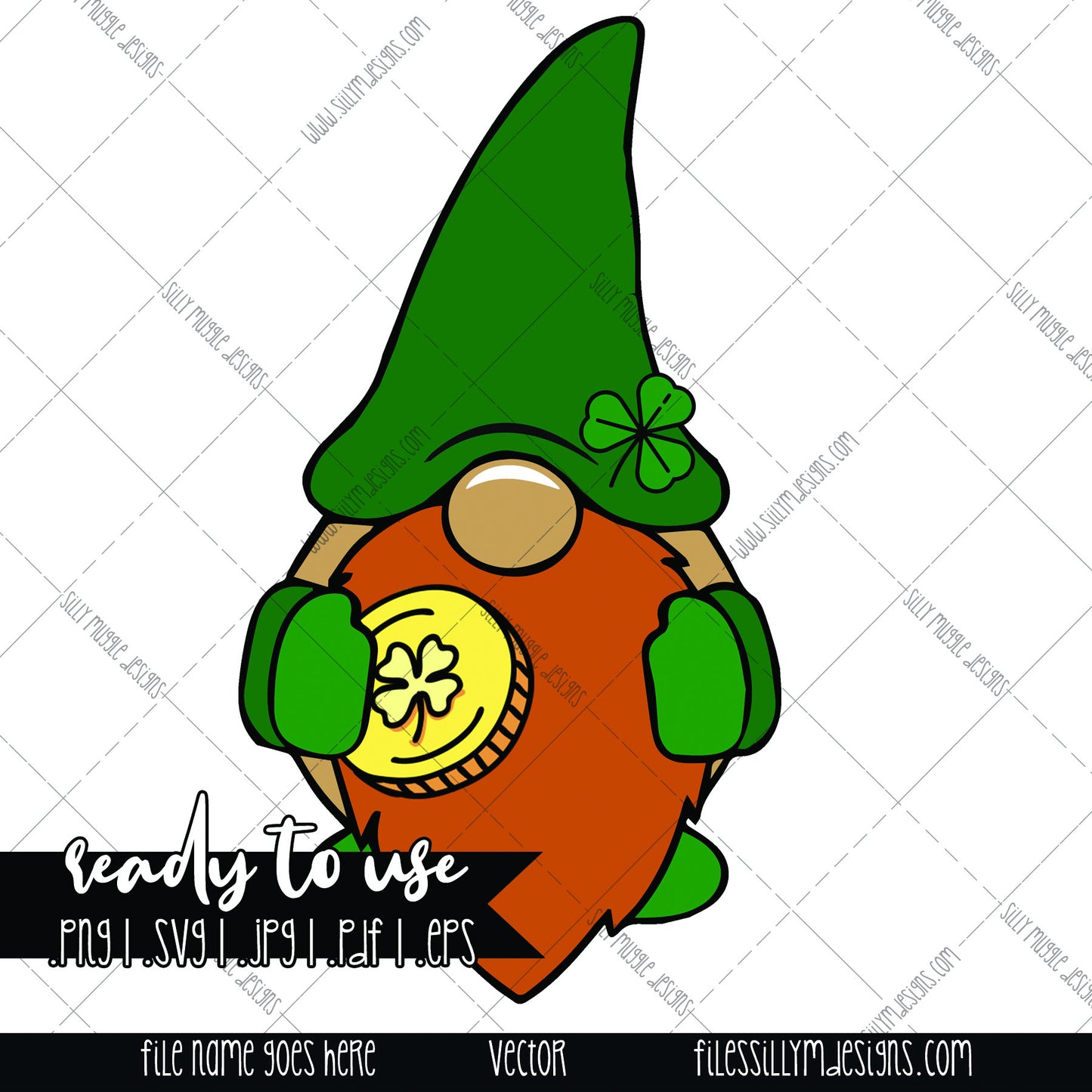 Irish Gnome | SVG, JPEG, PNG