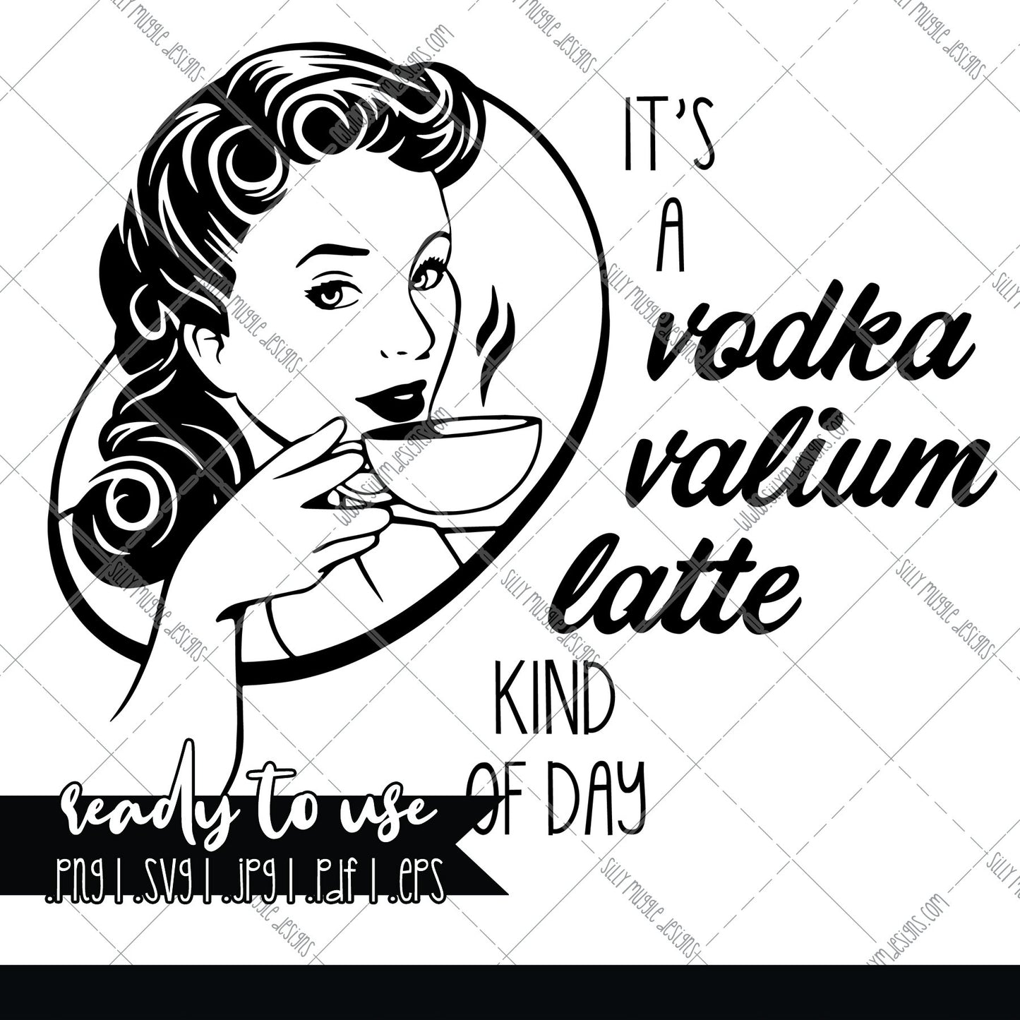 Vodka Valium Latte SVG
