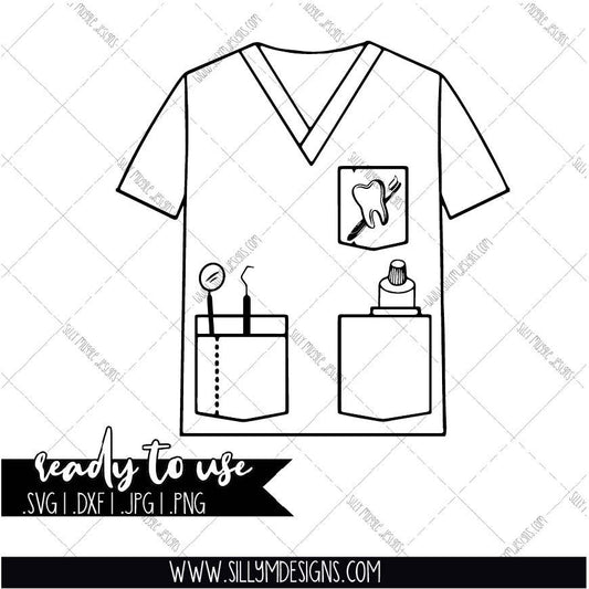 Dental Scrubs SVG