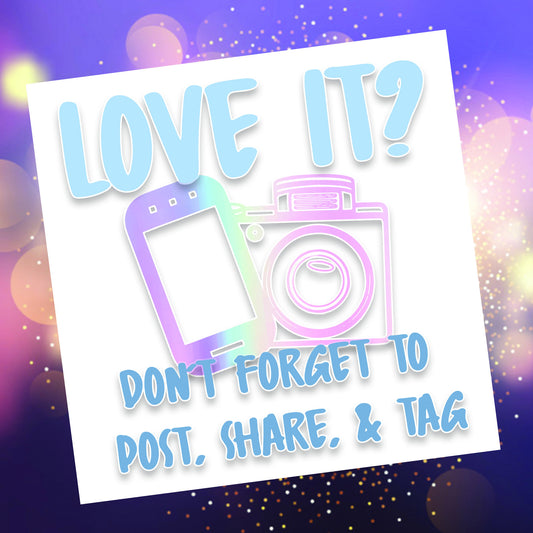 Love it, Tag us Social Media Sticker DIGITAL | .png & .jpeg