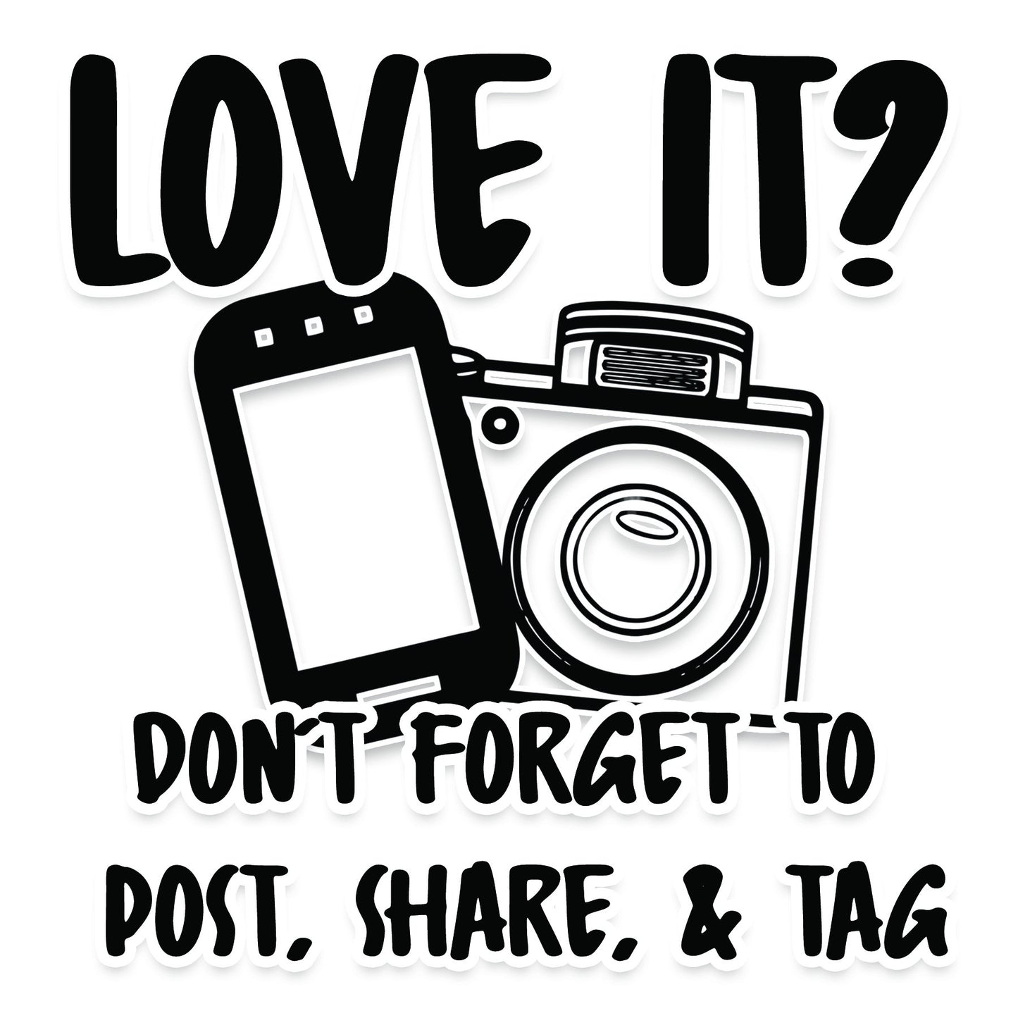 Love it, Tag us Social Media Sticker DIGITAL | .png & .jpeg