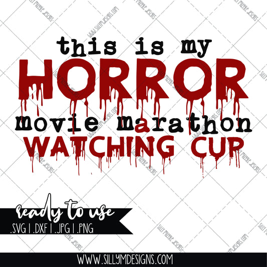 Horror Movie Cup SVG PNG