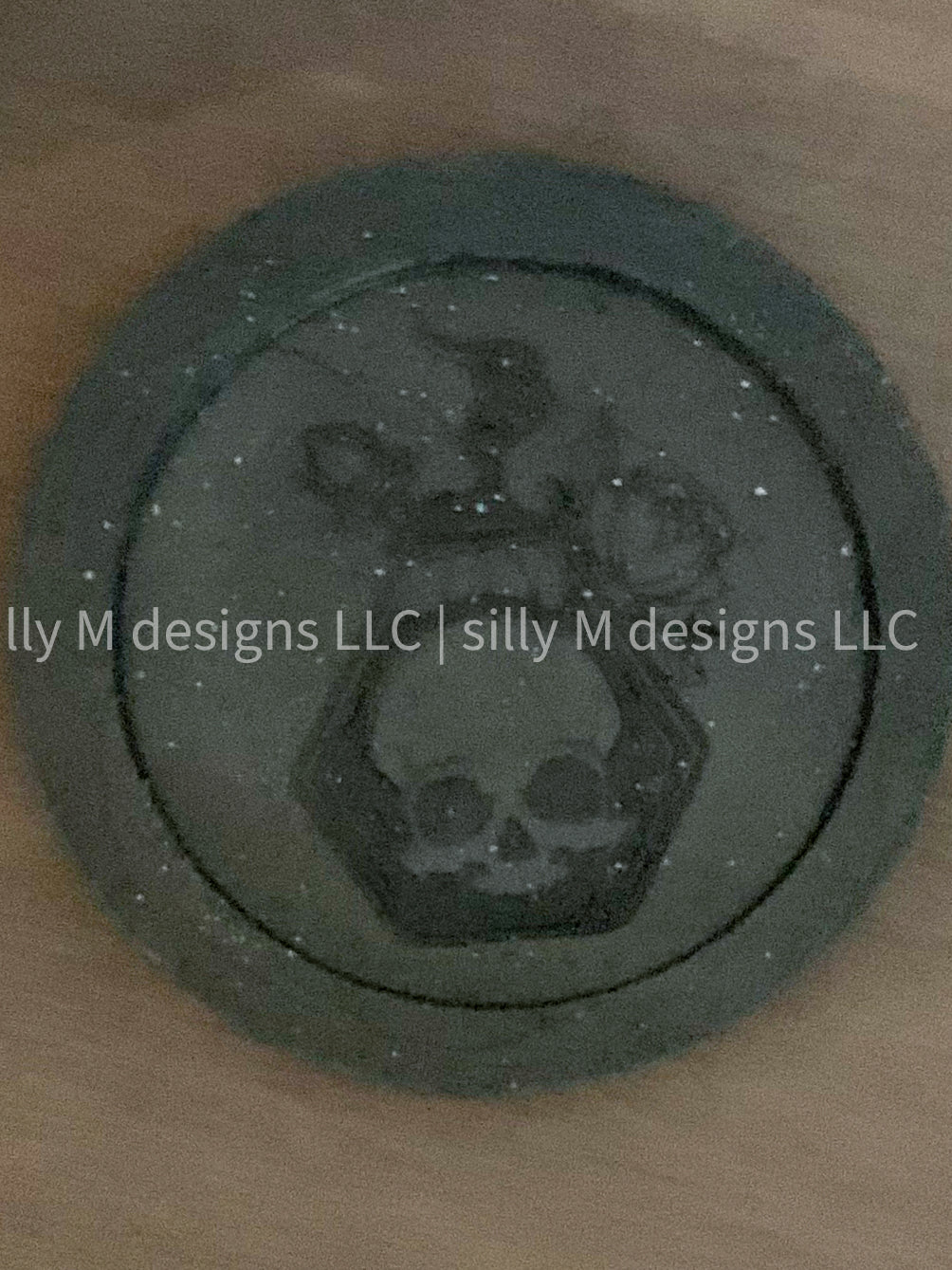 Hexagon Skull Potion Coaster Mold