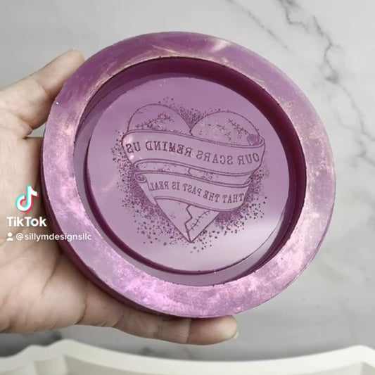 Scars Coaster/Trinket Dish Mold