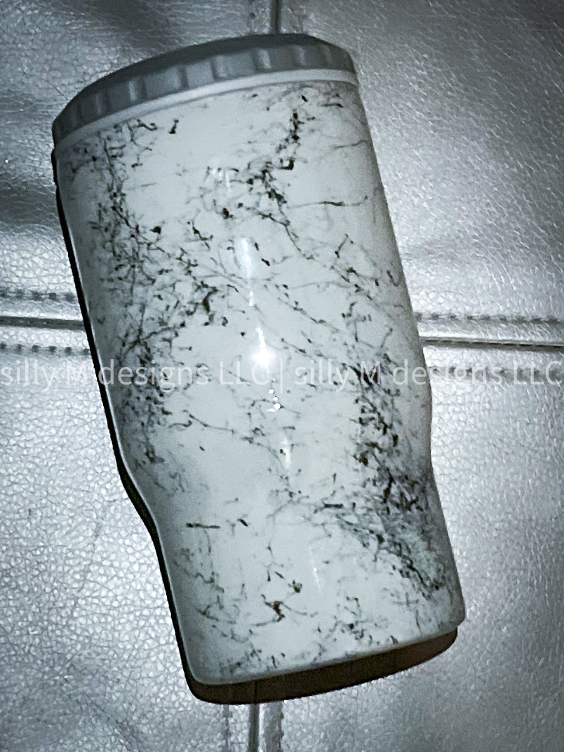 Hello Darkness Marble 14 oz 4 in 1 Tumbler | (RTS)