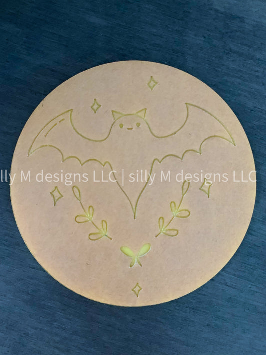 Cute Bat Coaster Mold