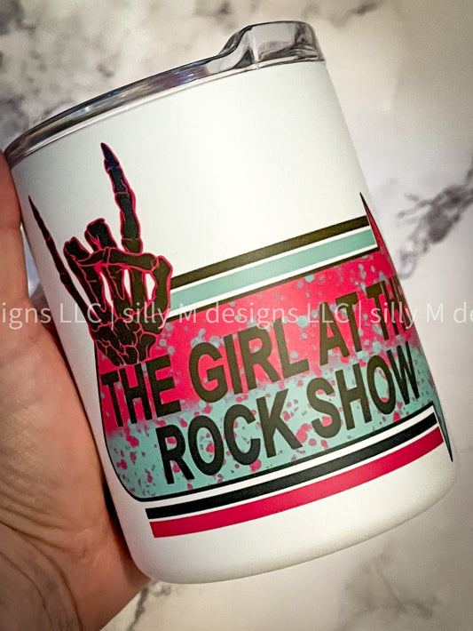 Girl at the Rock Show Matte 10oz Lowball Tumbler