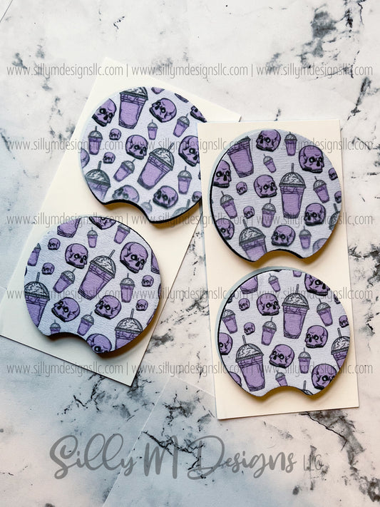 Freezing Purple Neoprene Coaster Set