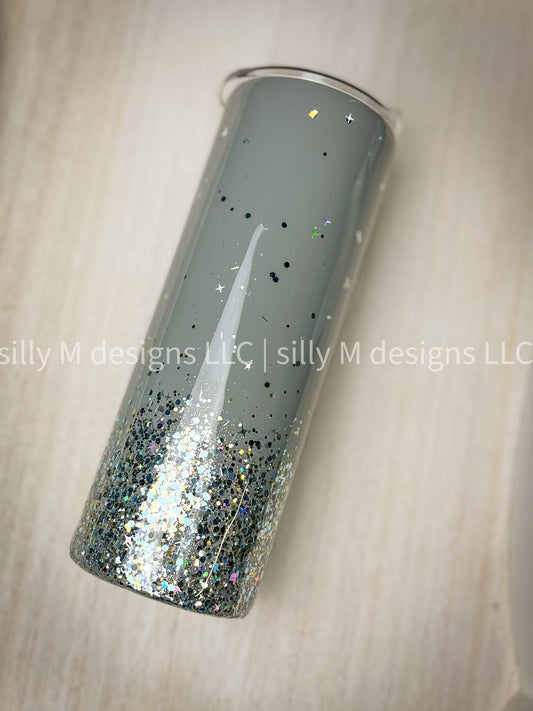 London Lovin’ Holographic Glitter Ombre Tumbler