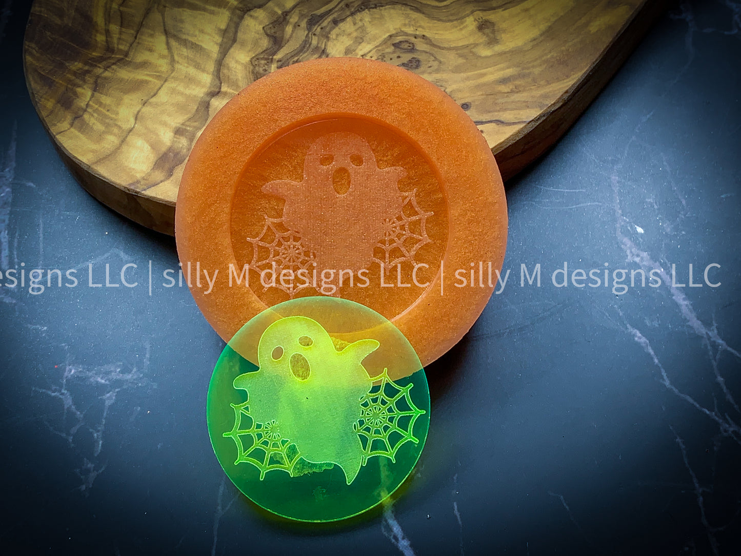 Cute Ghost Grippie/Badge Reel Silicone Mold
