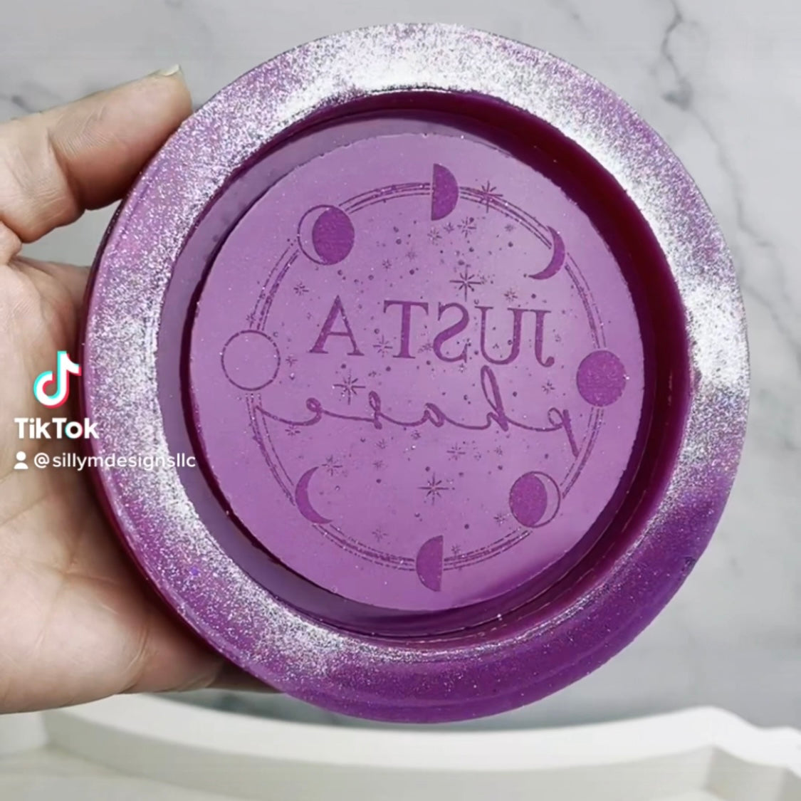 Just a Phase Coaster/Trinket Dish Mold